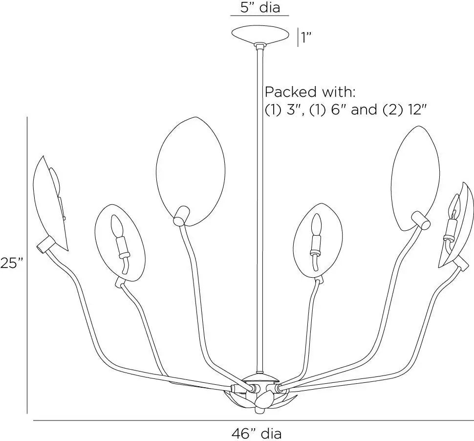 ARTERIORS, FLORES CHANDELIER, CHANDELIER LIGHT