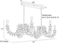 ARTERIORS, KALAMA LINEAR CHANDELIER, CHANDELIER LIGHT