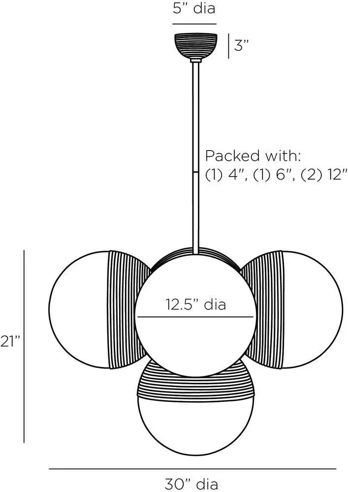 ARTERIORS, BAPTISTE CHANDELIER, CHANDELIER LIGHT