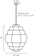 ARTERIORS, YAHARA PENDANT, PENDANT LIGHT