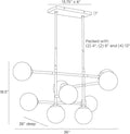 ARTERIORS, HADDEN CHANDELIER, CHANDELIER LIGHT
