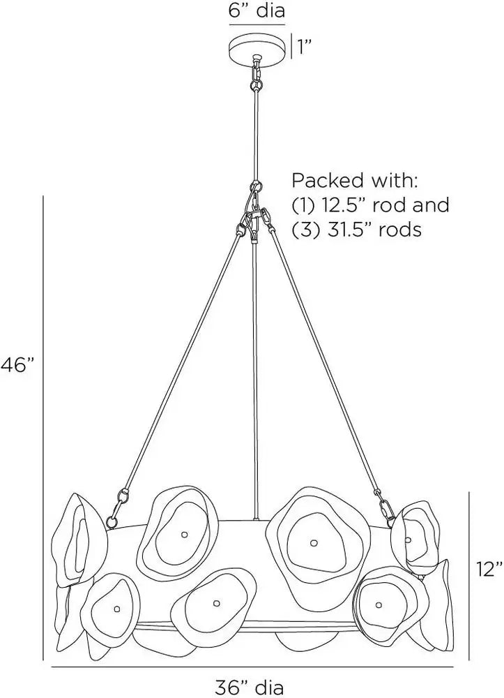 ARTERIORS, GAIA CHANDELIER, CHANDELIER LIGHT
