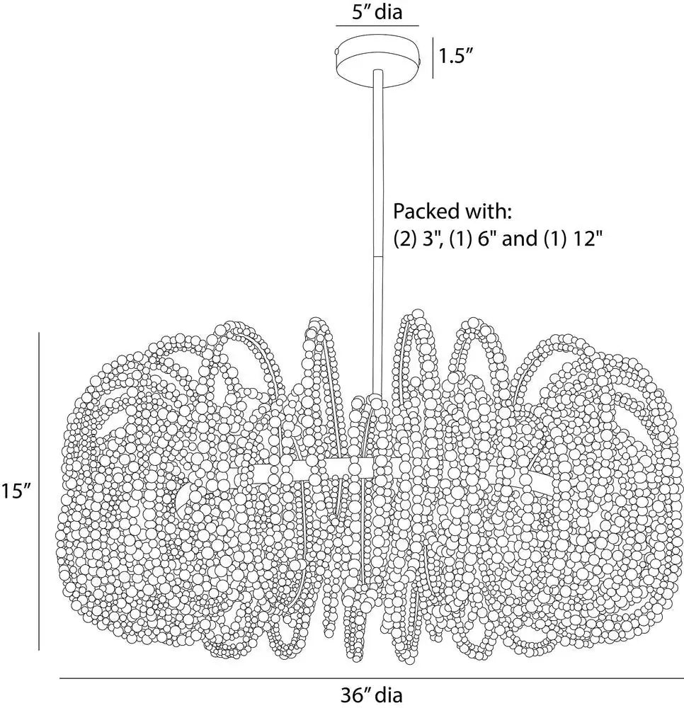 ARTERIORS, KEELY CHANDELIER, CHANDELIER LIGHT