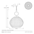 ARTERIORS, RAMYA PENDANT, PENDANT LIGHT