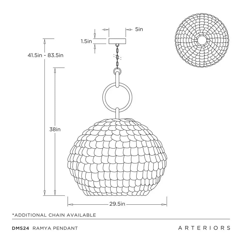ARTERIORS, RAMYA PENDANT, PENDANT LIGHT