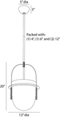 ARTERIORS, KATHLEEN PENDANT, PENDANT LIGHT