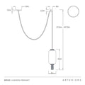 ARTERIORS, LEANDRA PENDANT, PENDANT LIGHT