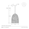 ARTERIORS, LYLA PENDANT, PENDANT LIGHT