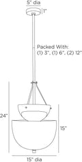 ARTERIORS, COLLEEN CHANDELIER, PENDANT LIGHT