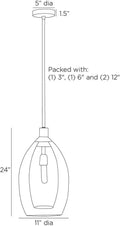 ARTERIORS, HILARY PENDANT, PENDANT LIGHT
