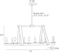 ARTERIORS, ENGLEWOOD LINEAR CHANDELIER, CHANDELIER LIGHT