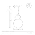 ARTERIORS, ROSEMONT PENDANT, PENDANT LIGHT
