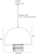 ARTERIORS, GIRALDO PENDANT, CHANDELIER LIGHT