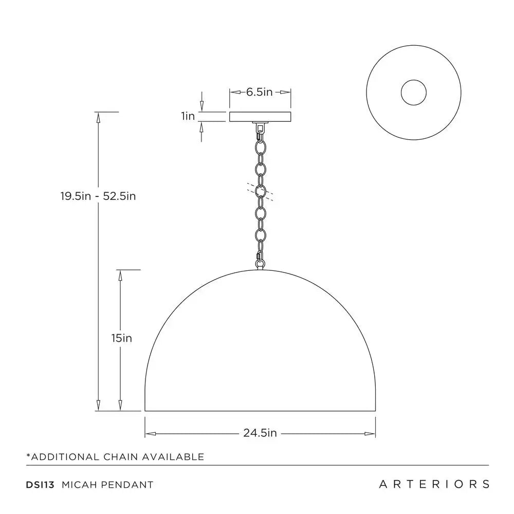 ARTERIORS, MICAH PENDANT, PENDANT LIGHT