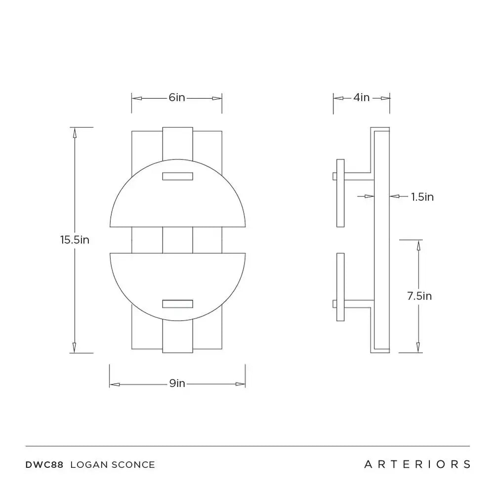 ARTERIORS, LOGAN SCONCE, PENDANT LIGHT