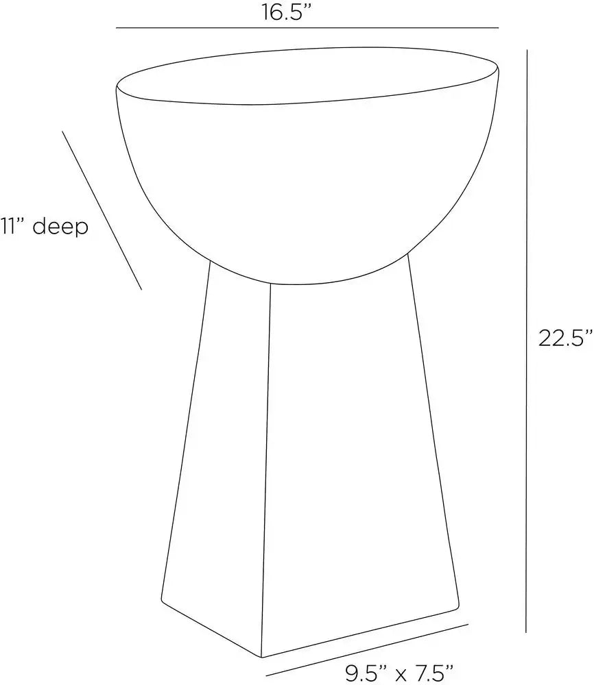ARTERIORS DORIAN ACCENT TABLE - Side