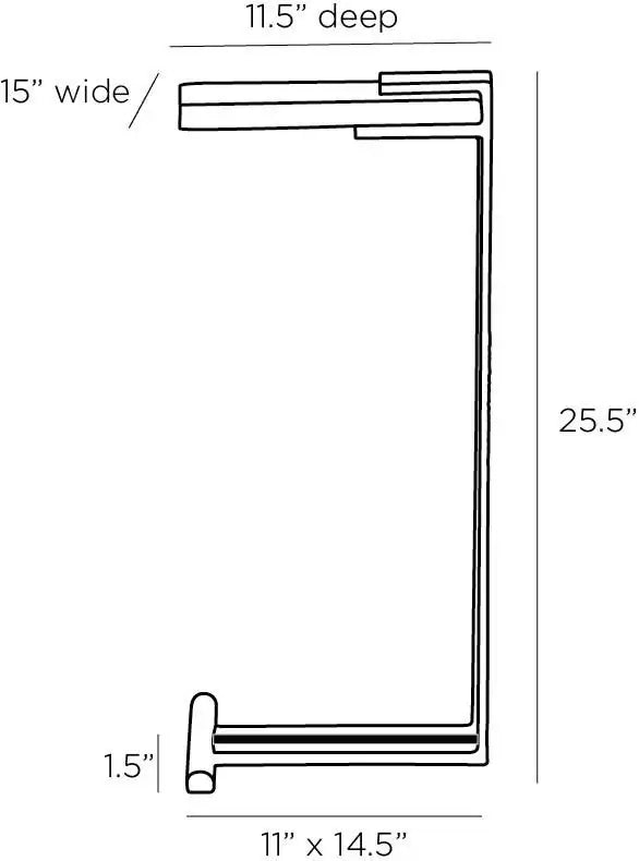 ARTERIORS MCCLAIN ACCENT TABLE - Side
