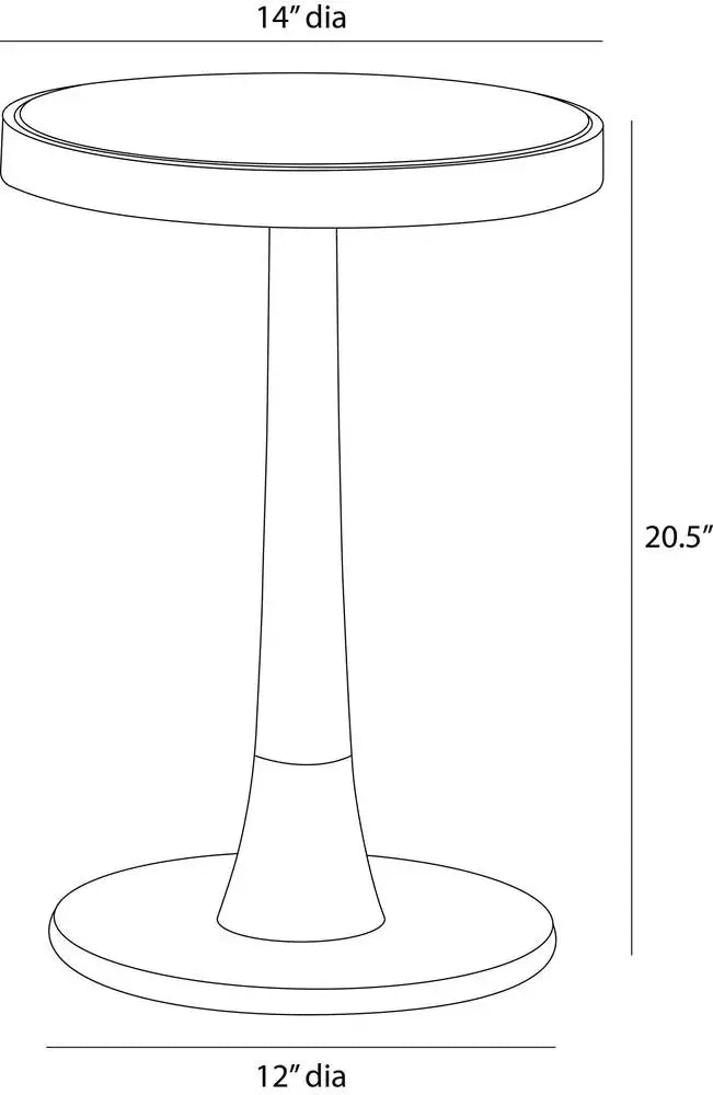 ARTERIORS JEANNE ACCENT TABLE - Side