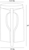 ARTERIORS KNIGHT ACCENT TABLE - Side