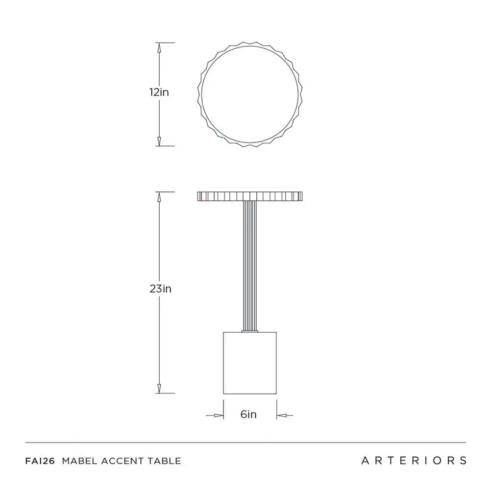 ARTERIORS MABEL ACCENT TABLE - Side