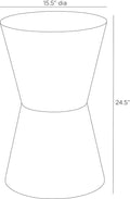 ARTERIORS COSTELLO ACCENT TABLE - Side