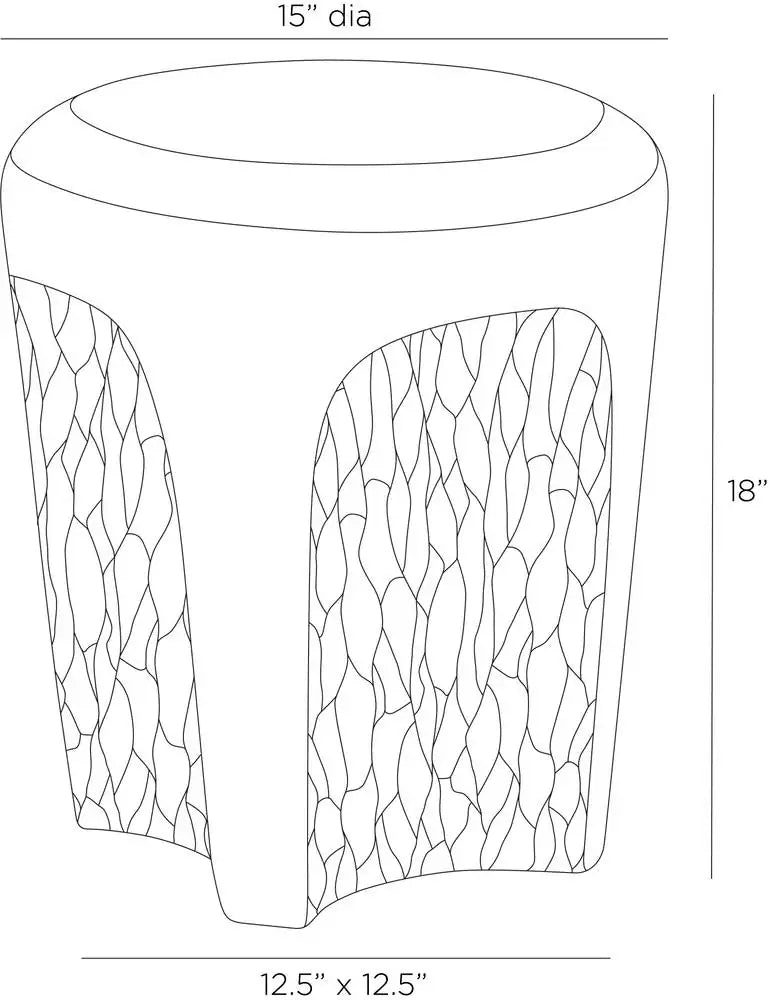 ARTERIORS CAPER OUTDOOR ACCENT TABLE - Side