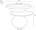ARTERIORS FELICIA OUTDOOR END TABLE - Side