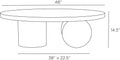 ARTERIORS TORRINGTON COFFEE TABLE - Side