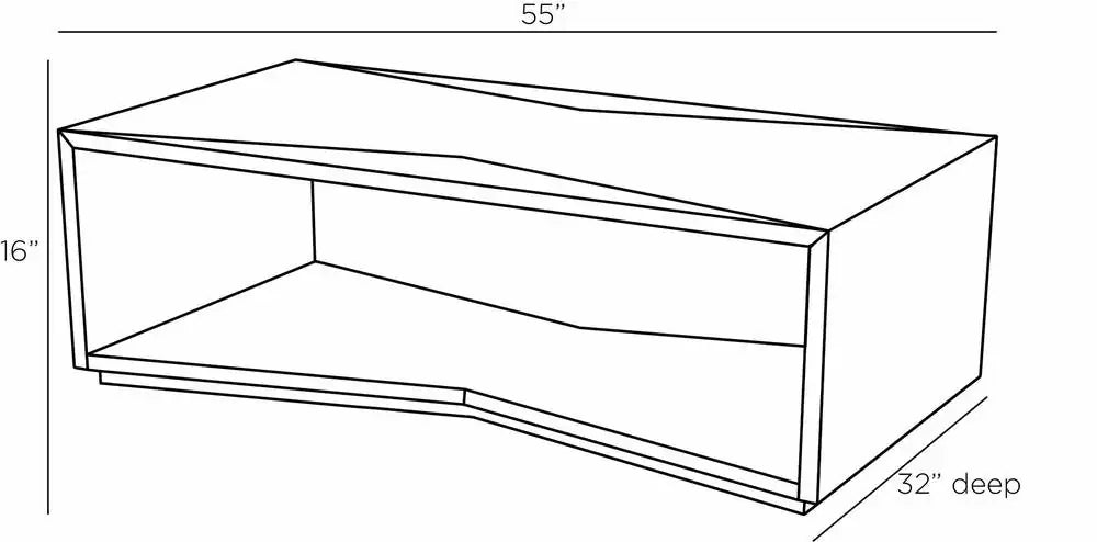 ARTERIORS YUKI COFFEE TABLE - Side