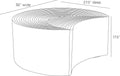 ARTERIORS CULLEN COFFEE TABLE - Side