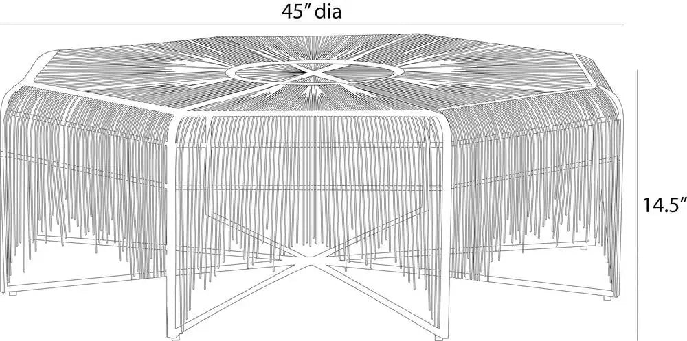 ARTERIORS ILARIA COFFEE TABLE - Side