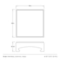 ARTERIORS MONTREAL COFFEE TABLE - Side