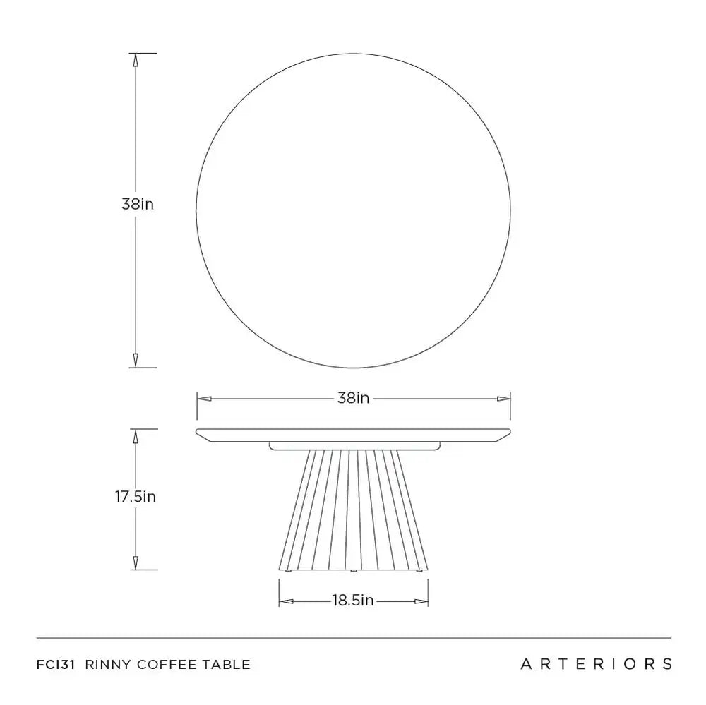 ARTERIORS RINNY COFFEE TABLE - Side