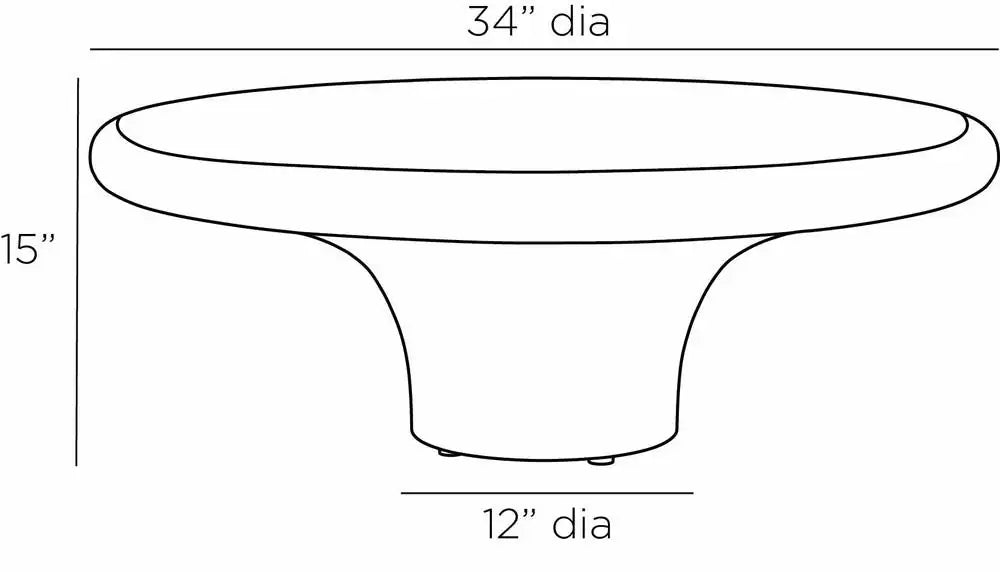ARTERIORS ZAHARA COFFEE TABLE - Side