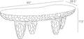 ARTERIORS CUZCO OUTDOOR COFFEE TABLE - Side