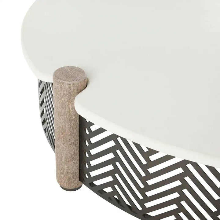 ARTERIORS EMOTO OUTDOOR COFFEE TABLE - Side
