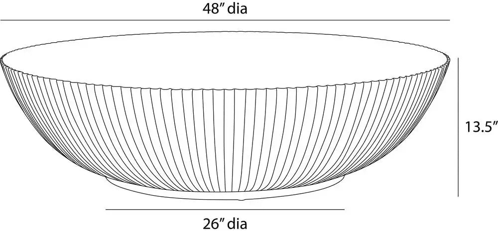 ARTERIORS ETTA OUTDOOR COFFEE TABLE - Side