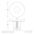 ARTERIORS MADDOCK DINING TABLE - Side