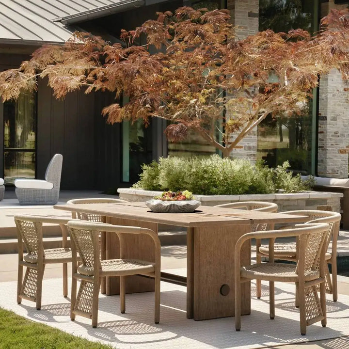 ARTERIORS DOMINIC OUTDOOR DINING TABLE - Side