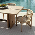 ARTERIORS DOMINIC OUTDOOR DINING TABLE - Side
