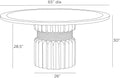 ARTERIORS ECHO OUTDOOR DINING TABLE - Side