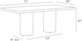 ARTERIORS GEMINI OUTDOOR DINING TABLE - Side