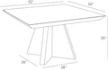 ARTERIORS HOGARTH DINING TABLE - Side