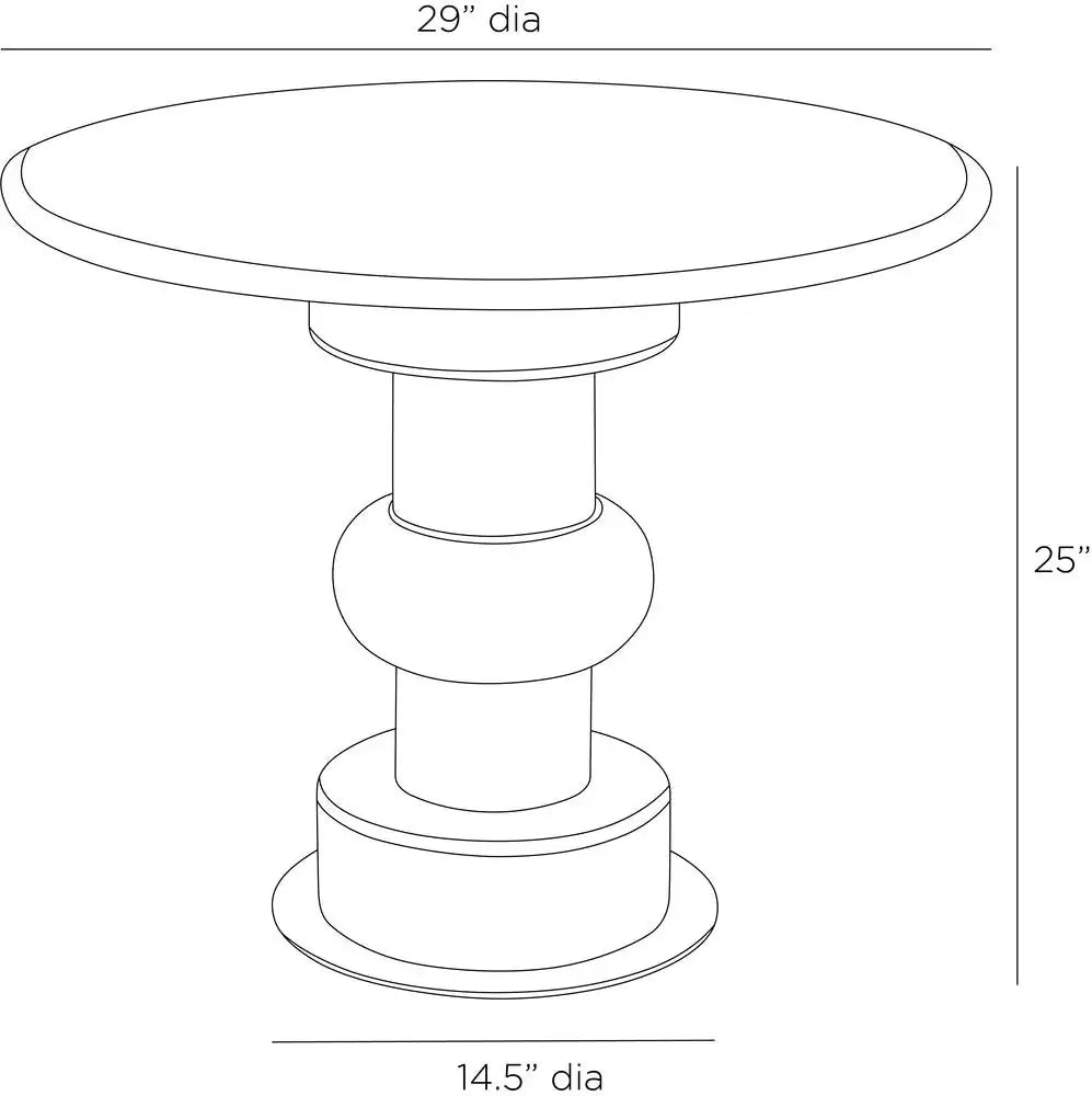 ARTERIORS DEVITO END TABLE - Side