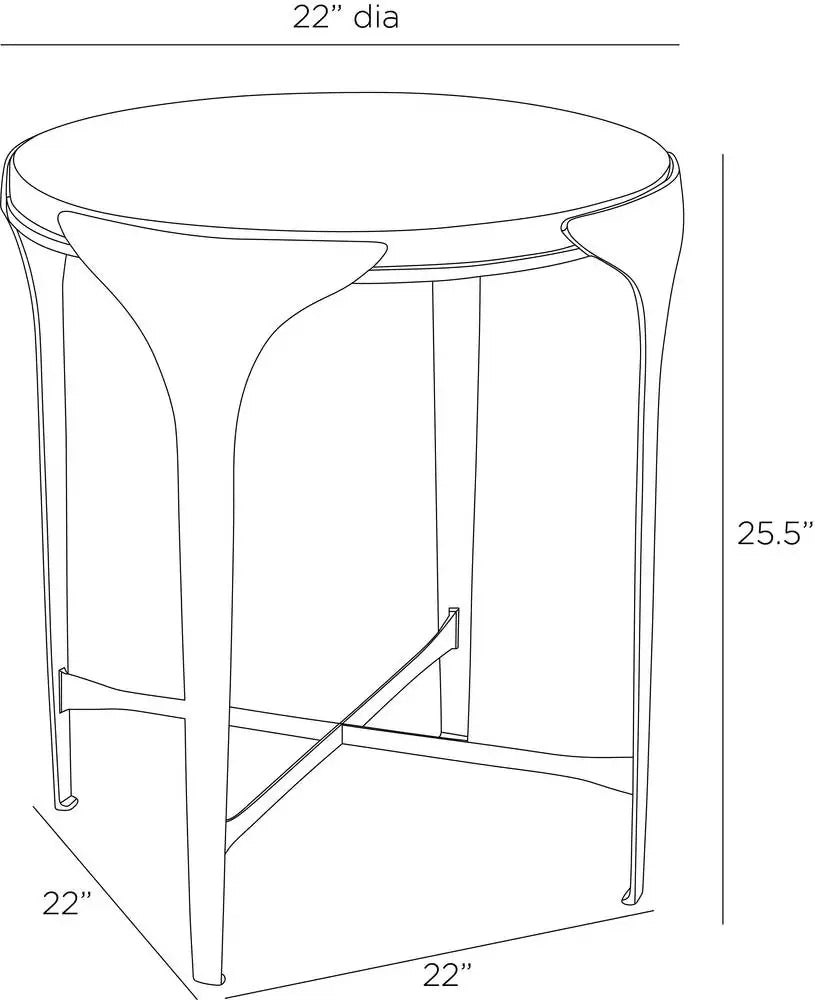 ARTERIORS JANINE END TABLE - Side