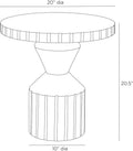 ARTERIORS CALYPSO ACCENT TABLE - Side