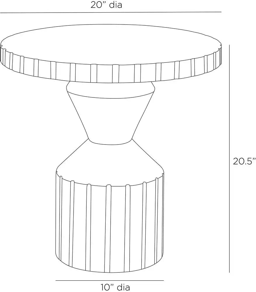 ARTERIORS CALYPSO ACCENT TABLE - Side