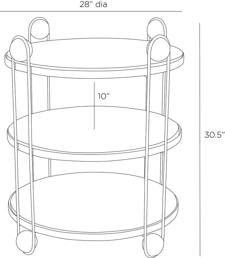 ARTERIORS CARLITA END TABLE - Side