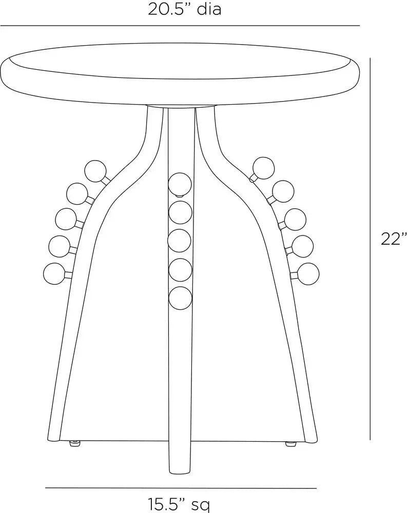 ARTERIORS GUILLERMO ACCENT TABLE - Side