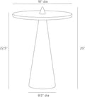 ARTERIORS ARIA ACCENT TABLE - Side